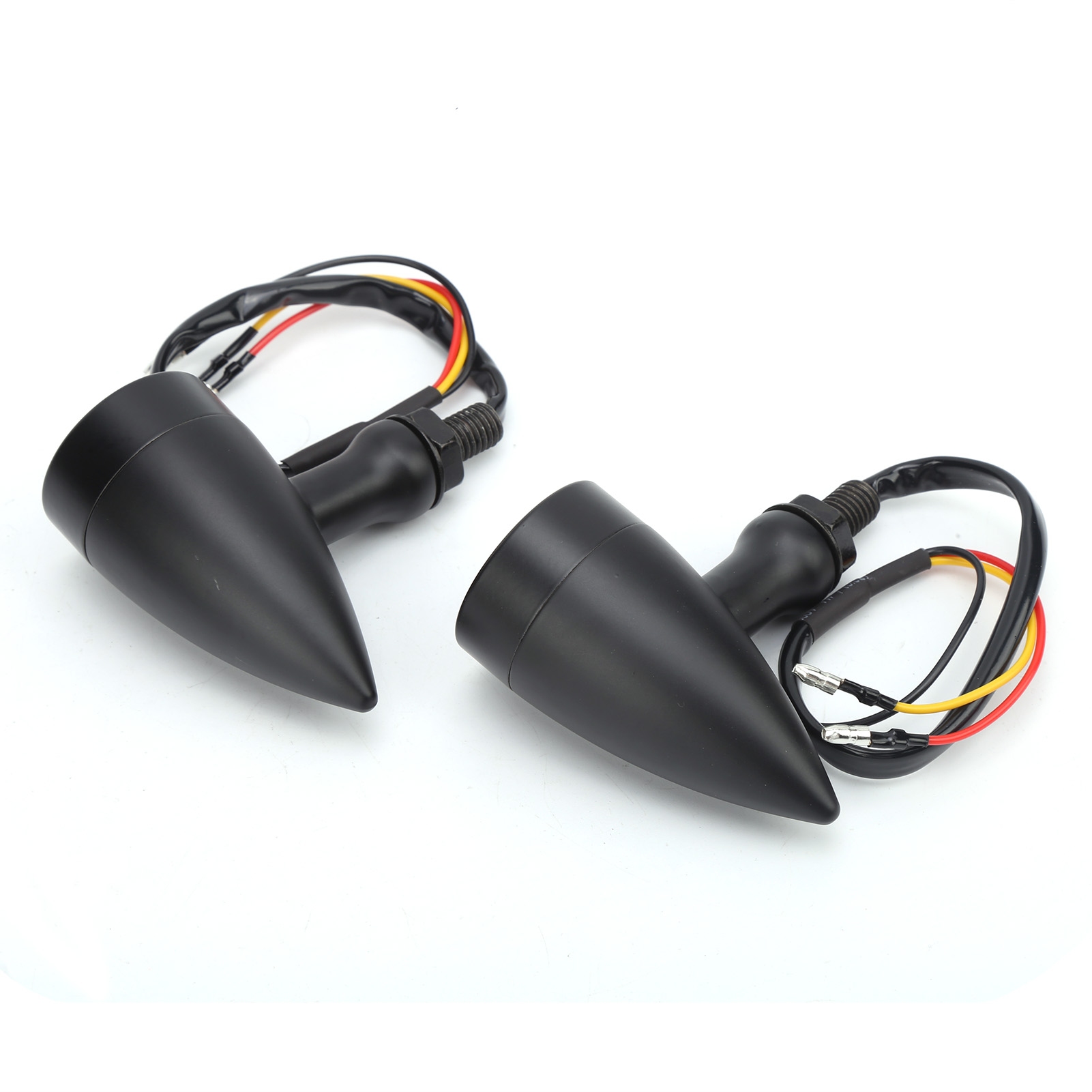 Motorradblinker, 2 Stück, 12 V, 10 Mm Gewinde, Universelle Bernsteinfarbene Retro-blinker Aus Aluminium