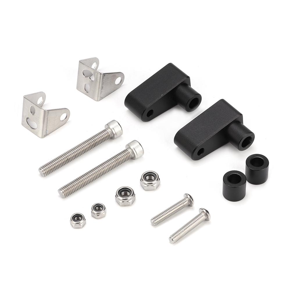 Xciting 250/300 Led Motorradhalterung, 2-teilige Halterung Aus Schwarzer Aluminiumlegierung Für Modifizierte Scheinwerfer, Robuste Befestigung