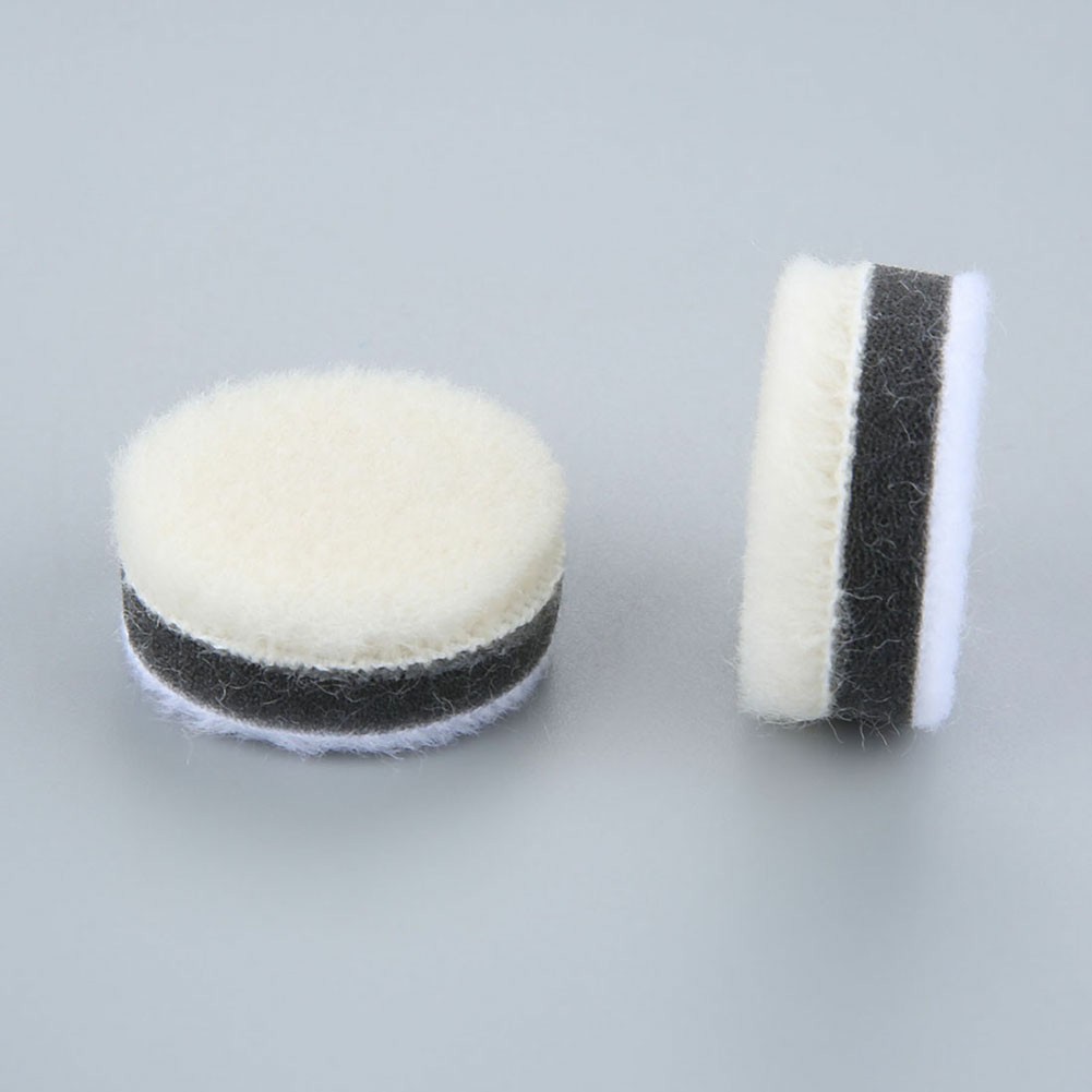 30 Wollpolierpads (2,5 Cm) Für Auto- Oder Glaspoliermaschinen, Zum Hochglanzpolieren, Reinigen Und Für Detailpolituren
