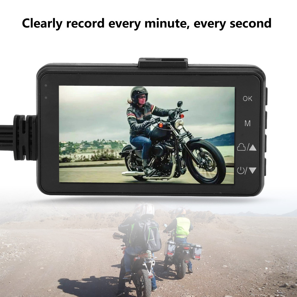 1080p Hd Motorrad-dashcam Dvr 120°-videorekorder