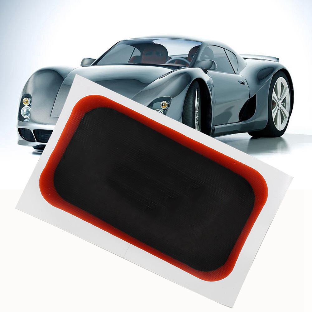 Packung Mit 10 Universellen Reparaturflicken Für Auto- Und Motorradreifen, 80x130mm, Radial, Verstärktes Gummi, Hochhaftende Aufkleber.