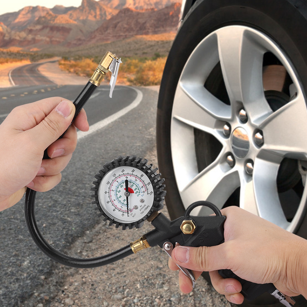 220 Psi Reifendruckpistole Mit Manometer, Passend Für Lkws Und Motorräder