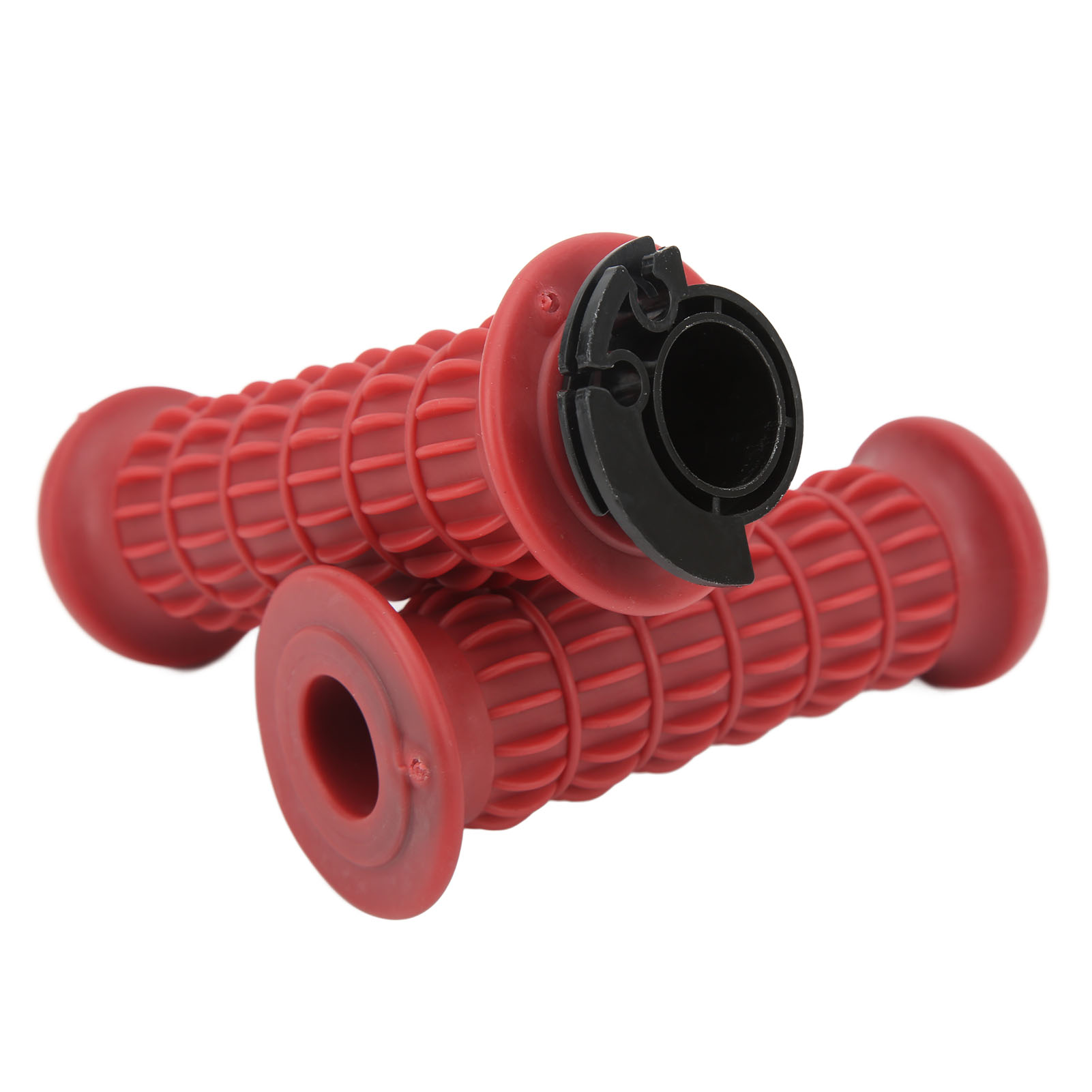 Universeller 22-mm-gasgriff Für Motorräder, Weich, Rutschfest, Paar, Kompatibel Mit Gy6 50ccm, 80ccm, 125ccm Und 150ccm Rollern, Rot