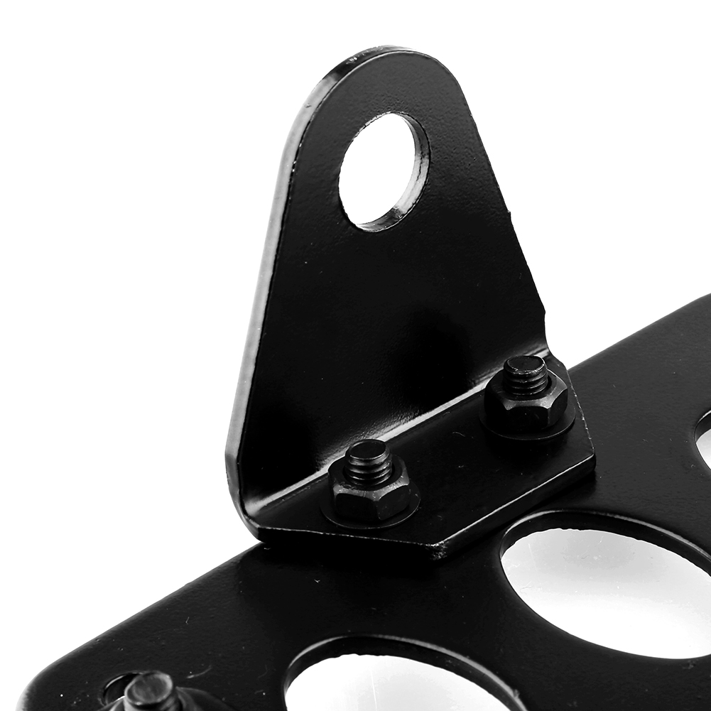 Motorradhalterung, Bremslicht, Kennzeichenhalterung, Seitlich Montiert, Schwarzes Metall