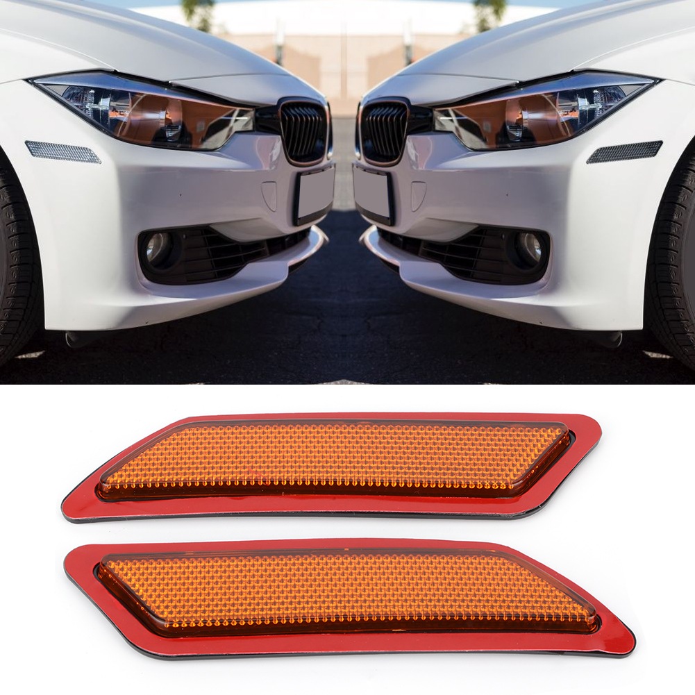 2 Stück Auto-frontstoßstangenreflektoren Seitenmarkierungsleuchten Passend Für F30 3er-reihe 2013-2015