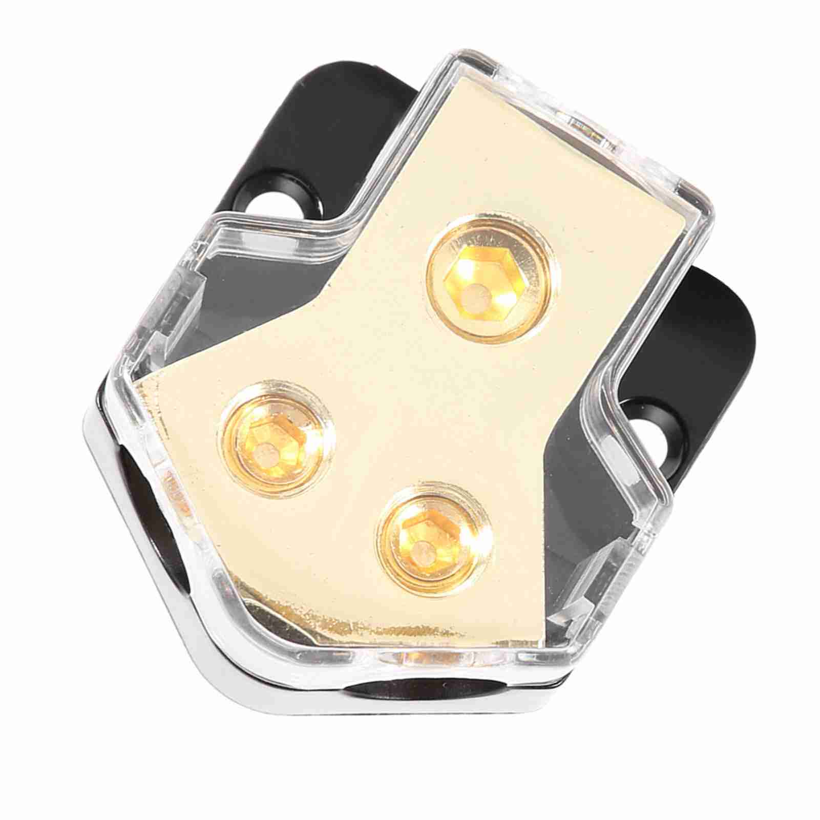 Stromverteiler Für Auto-audio, 1x1ga Eingang, 2x4ga Ausgänge, Leistungsverteilerblock, Elektrischer Verteilerklemmenblock