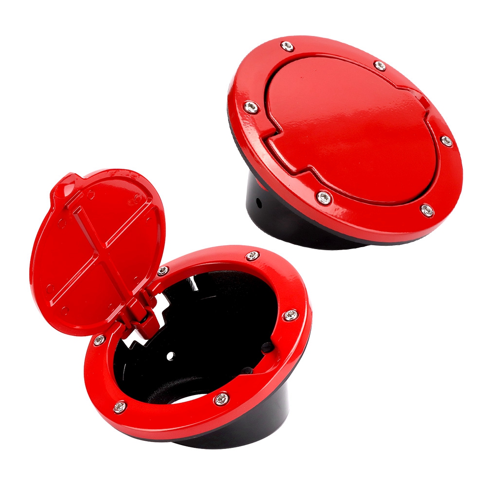 Tankdeckel Aus Aluminiumlegierung, Passend Für Jeep Wrangler Jk 4-türer (2007–2016), Rot