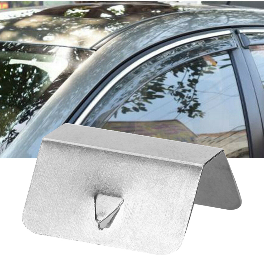 Universeller Regenabweiser Für Autos, Befestigungselemente Aus Edelstahl, Halteklammern (12er-packung)