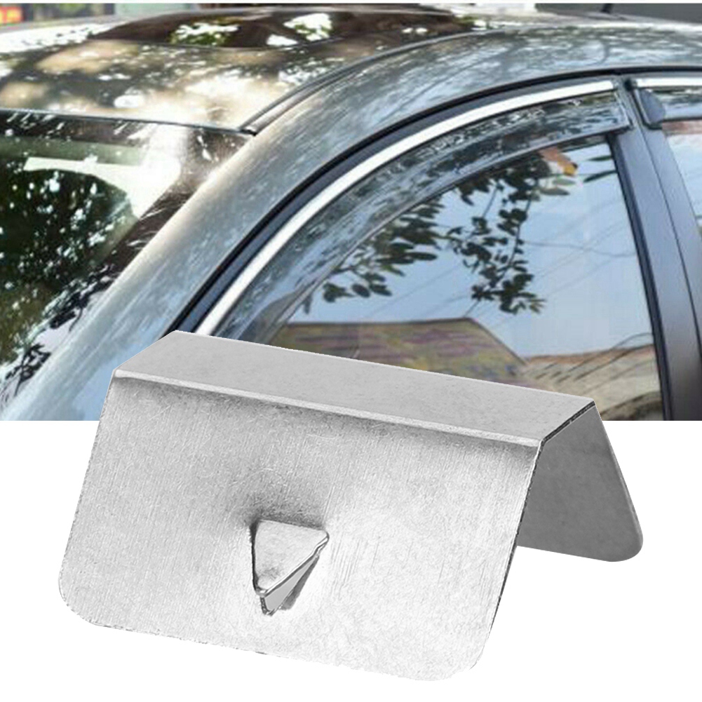 Universeller Regenabweiser Für Autos, Befestigungsclips Aus Edelstahl, 6-teiliges Set Für Seitenfenster