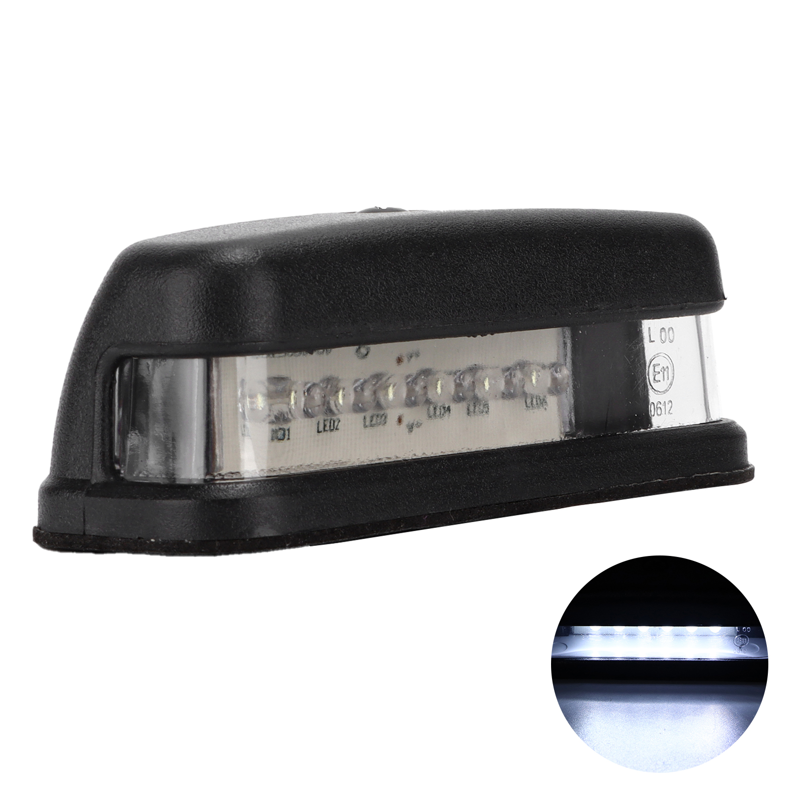 6-flammige Led-kennzeichenbeleuchtung, 12 V/24 V, Wasserdichte Hochleistungslampe Für Pkw, Lkw Und Wohnmobile