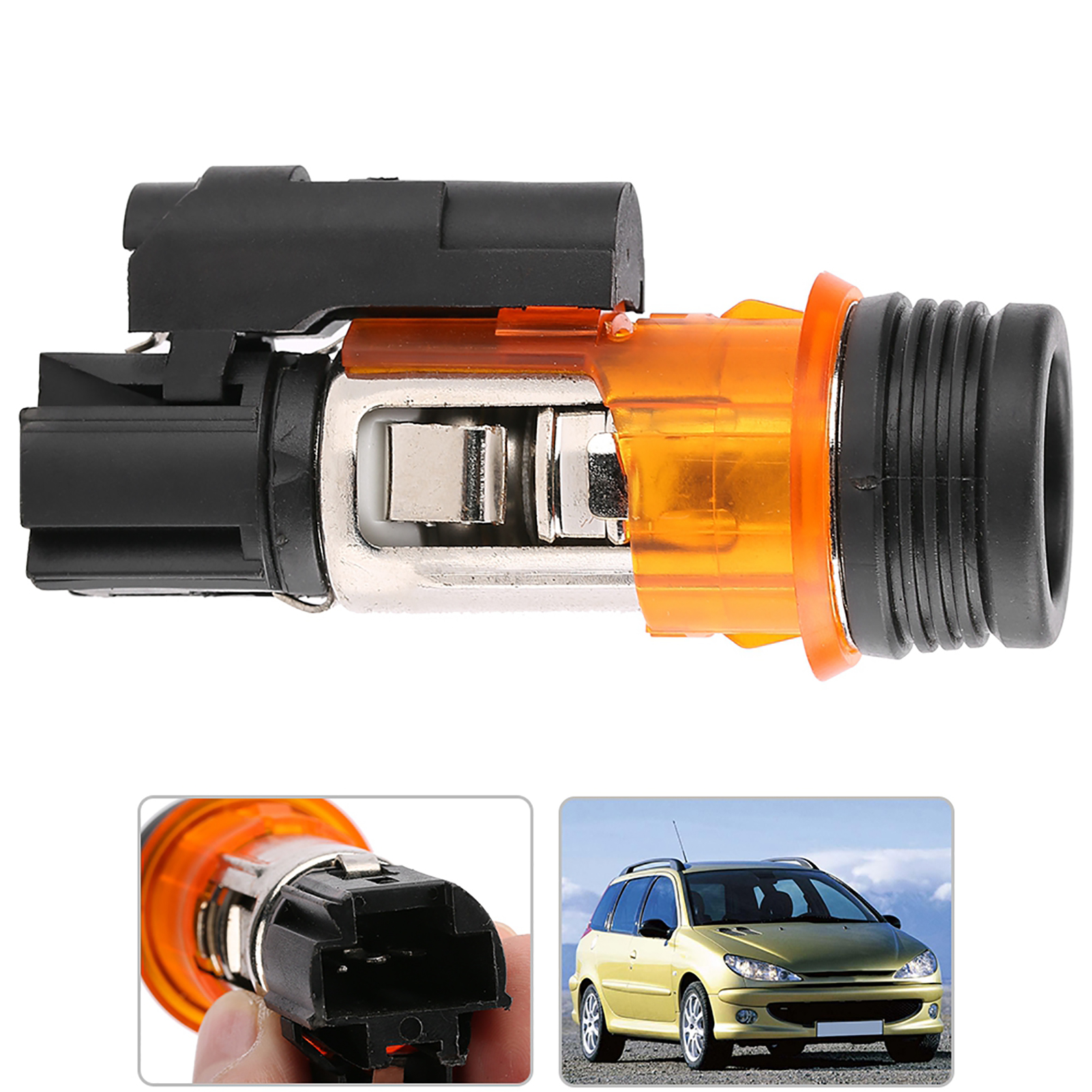 12v Zigarettenanzünderbuchse Kompatibel Mit Peugeot 206, 308, 406, 607, 1007 - Unterputz-buchse, Direkter Ersatz, Robust Und Zuverlässig.