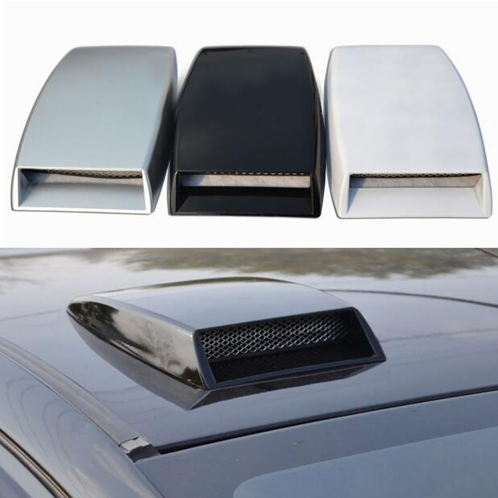 Dekorative Motorhaube Aus Schwarzem Kunstharz, Universeller Lufteinlass Für Autos, Styling-zubehör, Ansaugströmung, Tuning-teil Für Das Exterieur