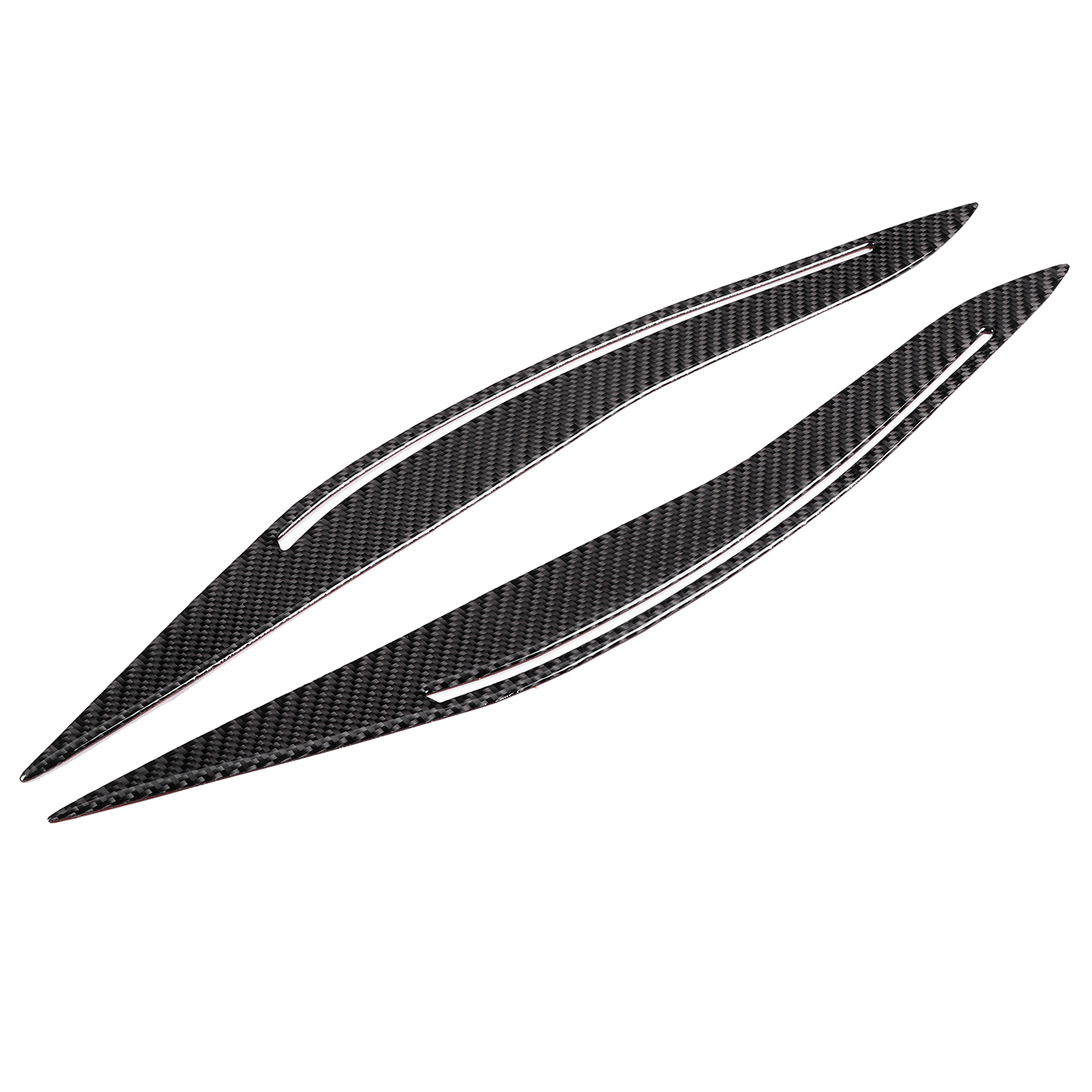 Paar Dekorative Scheinwerferblenden Aus Kohlefaser, Kompatibel Mit Bmw 5er F10 2014-2016, Rennsport-stil, Zubehör Für Die Äußere Fahrzeugoptimierung.
