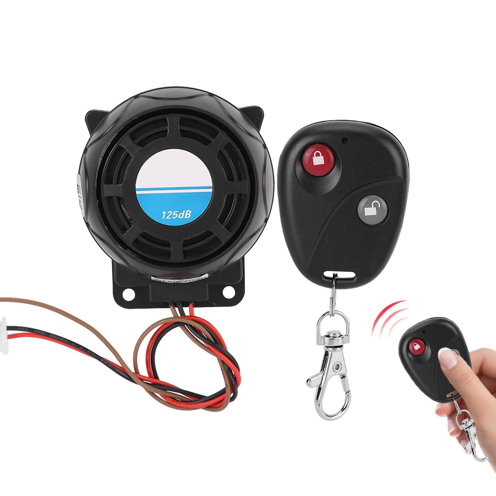 Motorrad-diebstahlalarmanlage Mit 105-125db-hupe Und Fernbedienung, Diebstahlsicherungssystem, Leistungsstarke Akustische Warnung Für Roller, Wasserdicht Und Universell Einsetzbar.