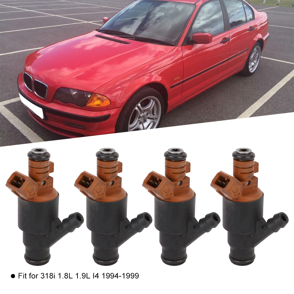 4-teiliger Benzineinspritzdüsensatz Für Bmw 318i 318is 1994-1999, Einspritzdüse 0280150501, Kompatibel Mit M42/m44 Motor.