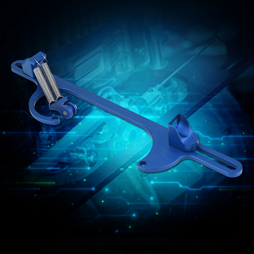 Gaszughalterung Aus Aluminium Für Holley 4150 & 4160 Vergaser, Bearbeiteter Flansch, Blaue Farbe, Vergaserbefestigung, 1 Stück, Performance-teil.