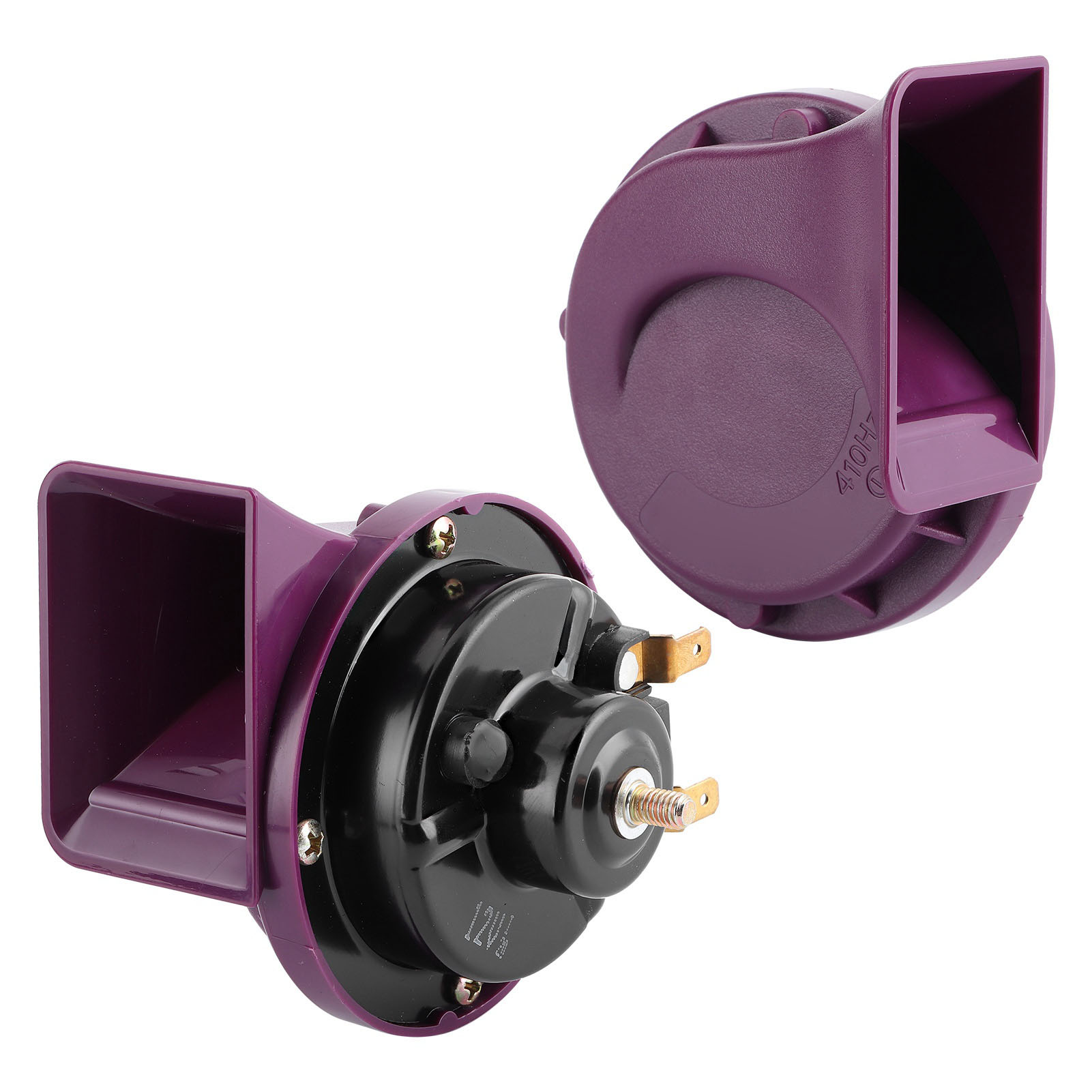 Paar 410/510-hz-zweitonhörner, Laute 120 Db, 12-v-hupe Für Auto, Motorrad, Quad Und Ssv