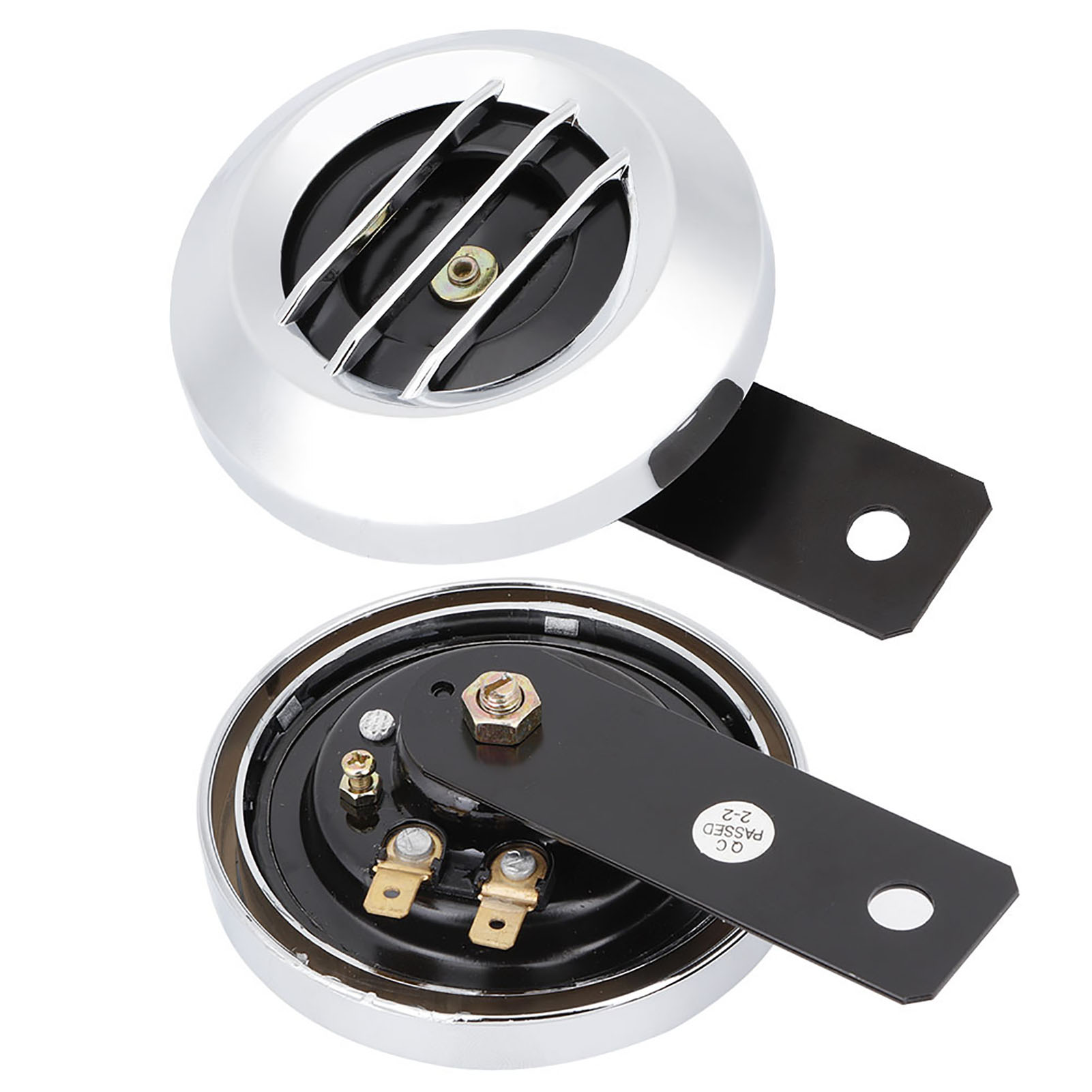 Universelle, Wasserdichte 12v 110db Motorradhupe, Leistungsstarke Runde Elektrische Hupe Für Roller, Wasserdichte Signalhupe