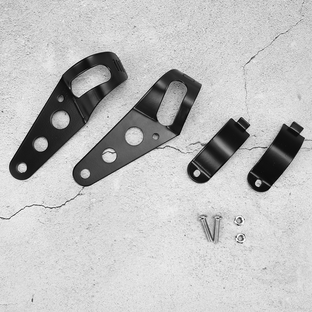 2 Stück Universelle Scheinwerferhalterungen Für Motorräder, Gabelösen Für 35–43 Mm / 1,4–1,7 Zoll Rohre