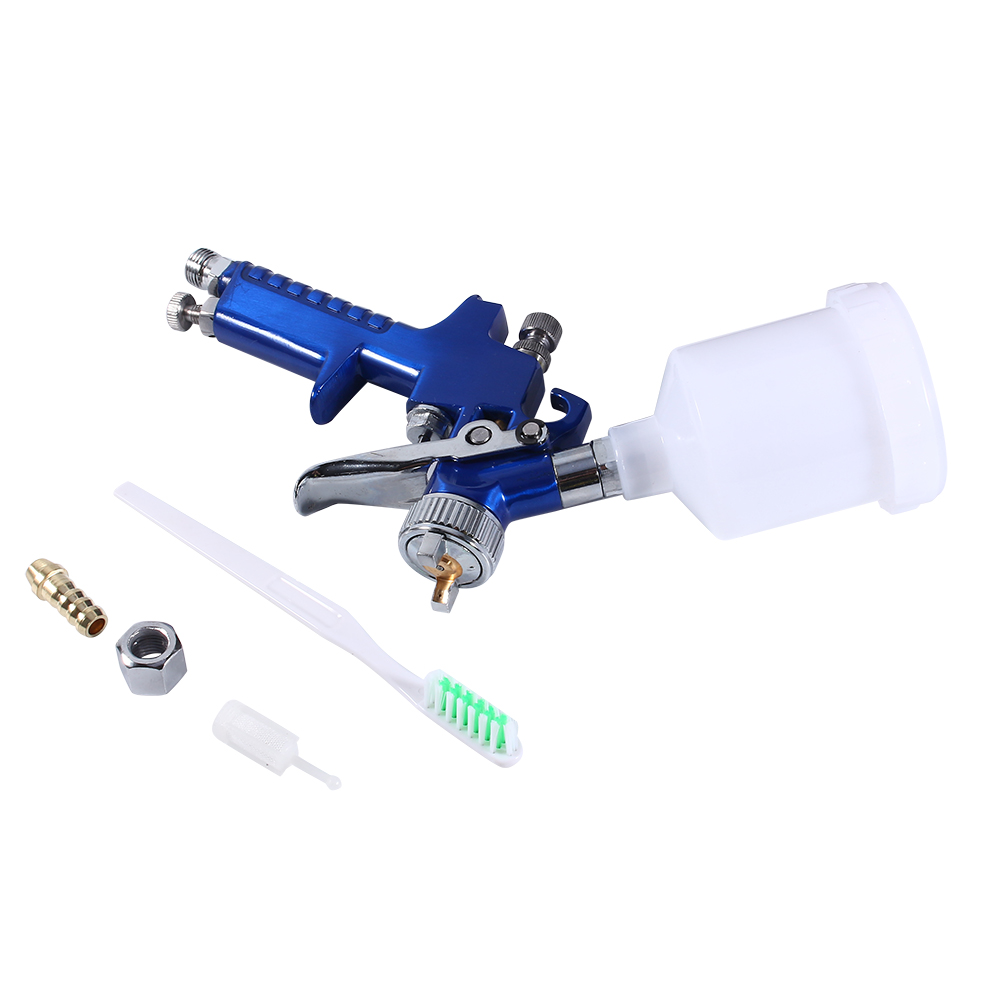Mini-hvlp-farbspritzpistole Mit Schwerkraftzufuhr, Niedrigem Druck, 0,8-mm-düse, 100-ml-druckluftbehälter, Airbrush Für Präzise Lackierarbeiten