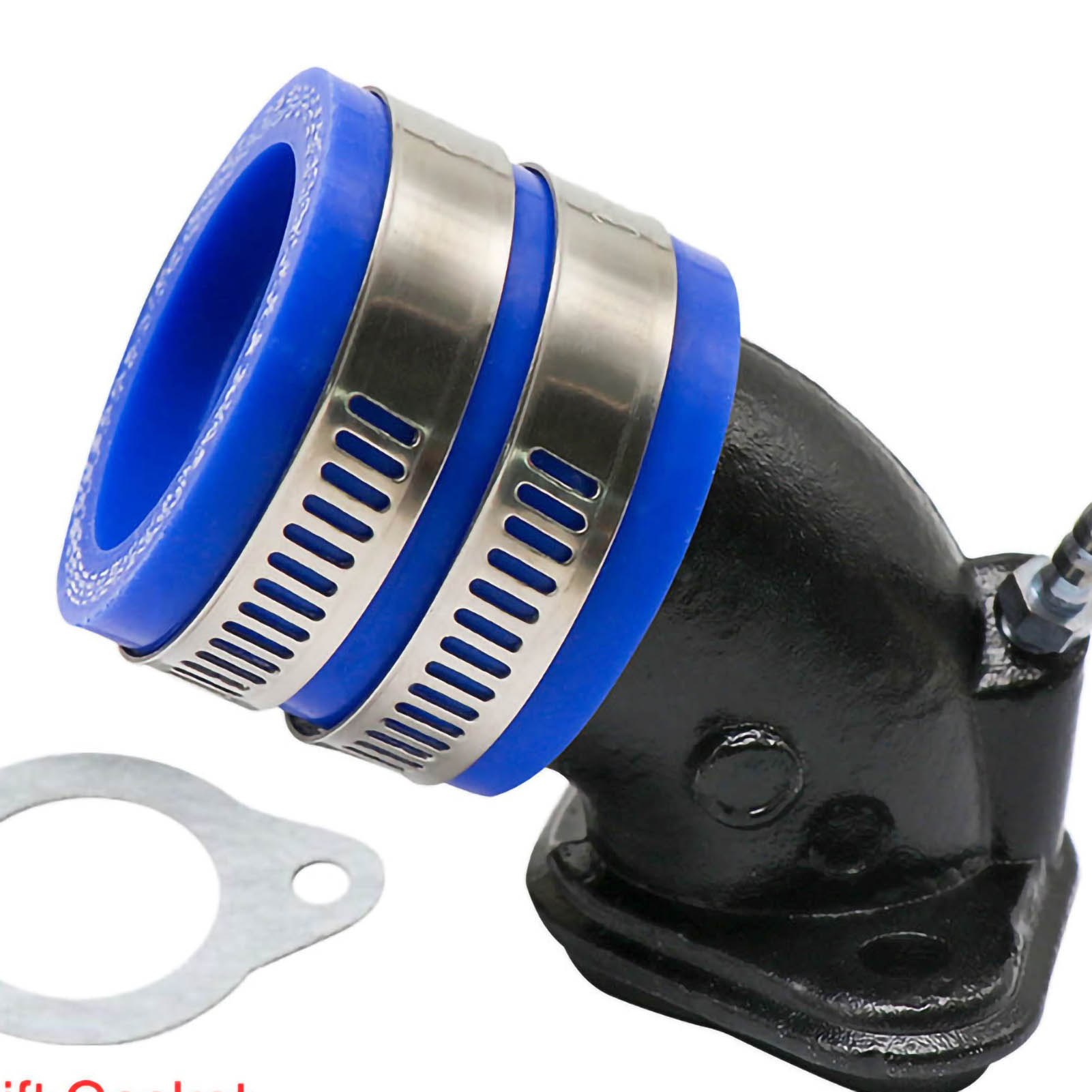 Motorradvergaser-ansaugadapter-set, Blauer Dichtungsverbinder, Vergaserschnittstelle