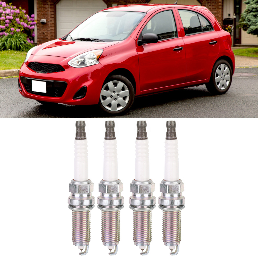 4 Stück Zündkerzen Für Automotoren, Zubehör 22401-ed815, Passend Für Nissan Micra March