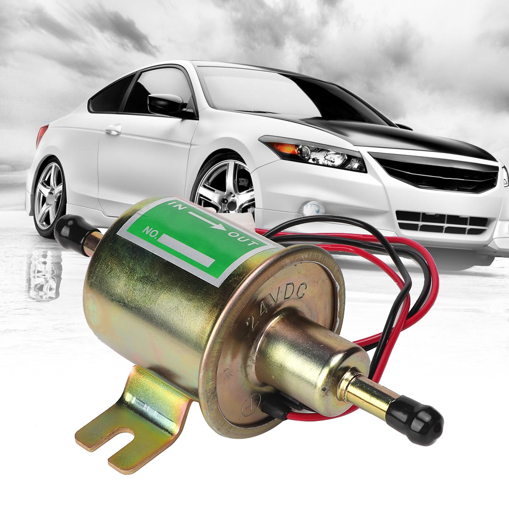 Universelle 24-v-elektrokraftstoffpumpe Für Auto/boot, Inline-kraftstofffilter Für Benzin Und Diesel, Vergoldeter Ersatz