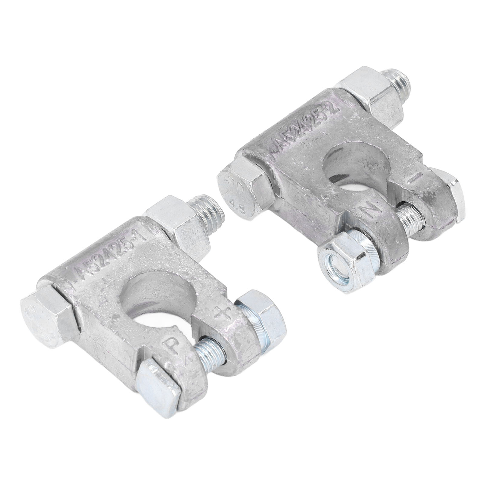 Universelles 2-batterieklemmen-set, Hochleistungs-autoklemme, Plus-/minuspol, Fahrzeugteile, Lkw, Wohnmobil, Robuste Verbindung, Einfacher Austausch, 2 Stück.
