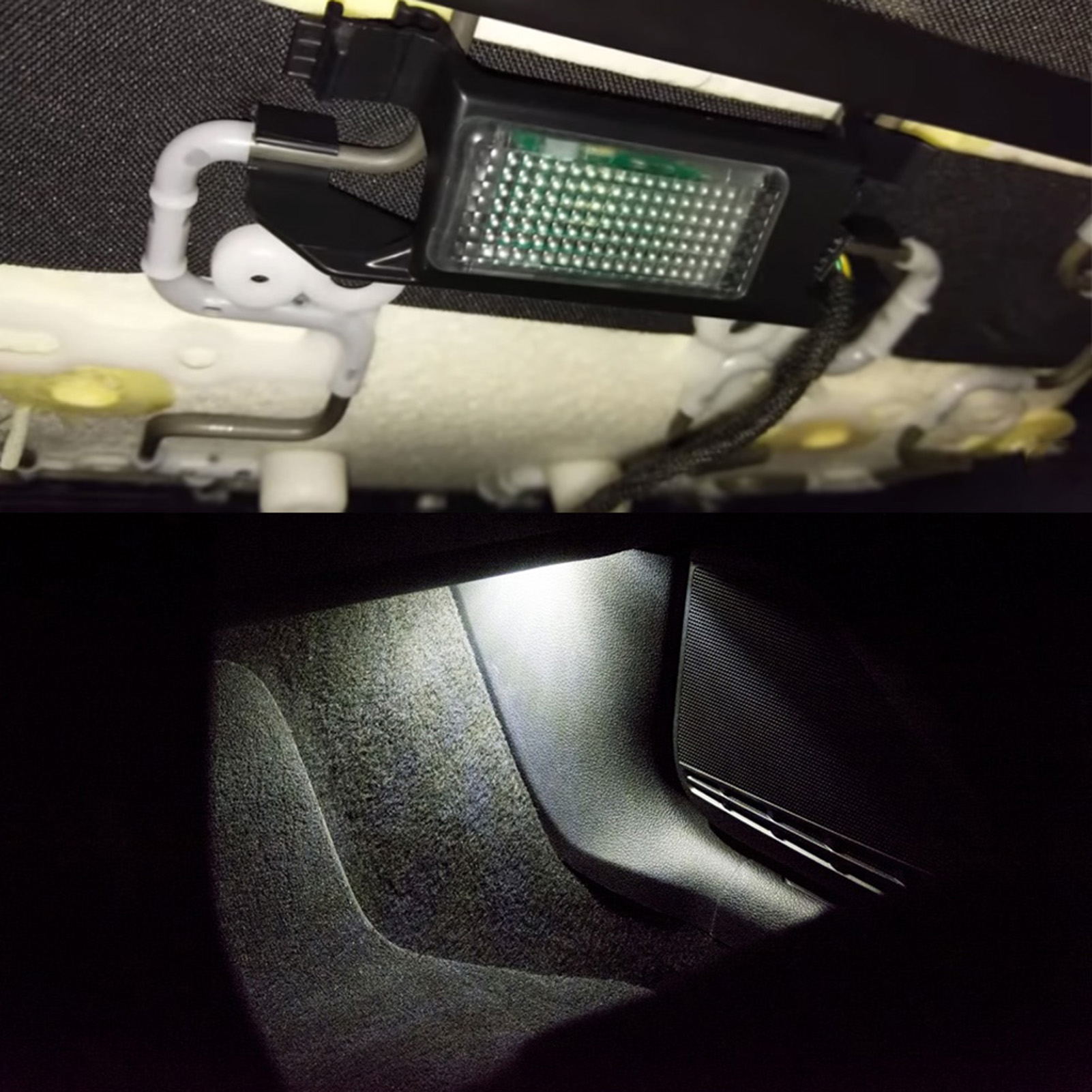 2 Stück Led-fußraumleuchten Mit Kabelbaum, Passend Für 5g Mk6 Mk7 B7 B8 5g0947409