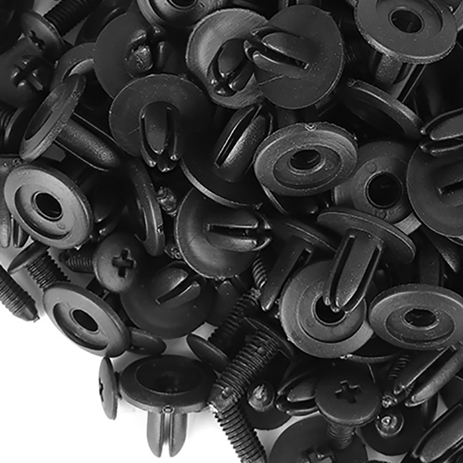 100 Kunststoff-kfz-nietclips, 6 Mm Durchmesser, Kotflügel-stoßstangenbefestigung, Druckstift