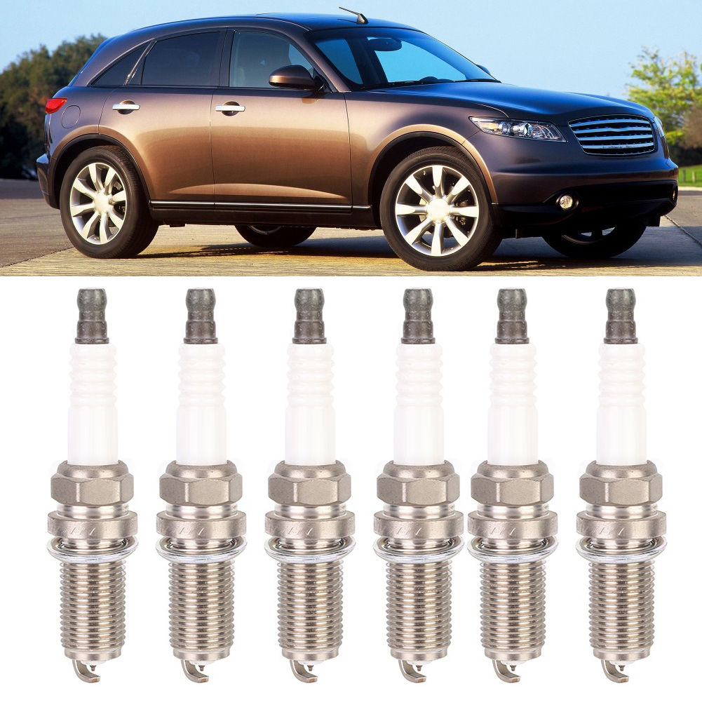 6 Stück Zündkerzen Plfr5a 6240 Passend Für Infiniti Fx45