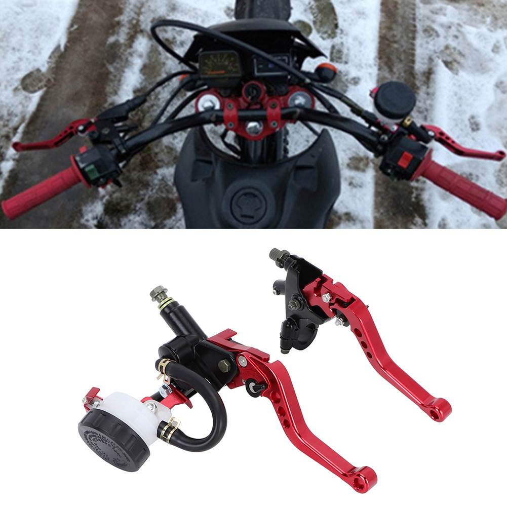 Paar Universelle Cnc-gefräste Hydraulik-hauptzylinder Für Motorradkupplung Und -bremse, Hauptpumpensatz, Robust Und Langlebig