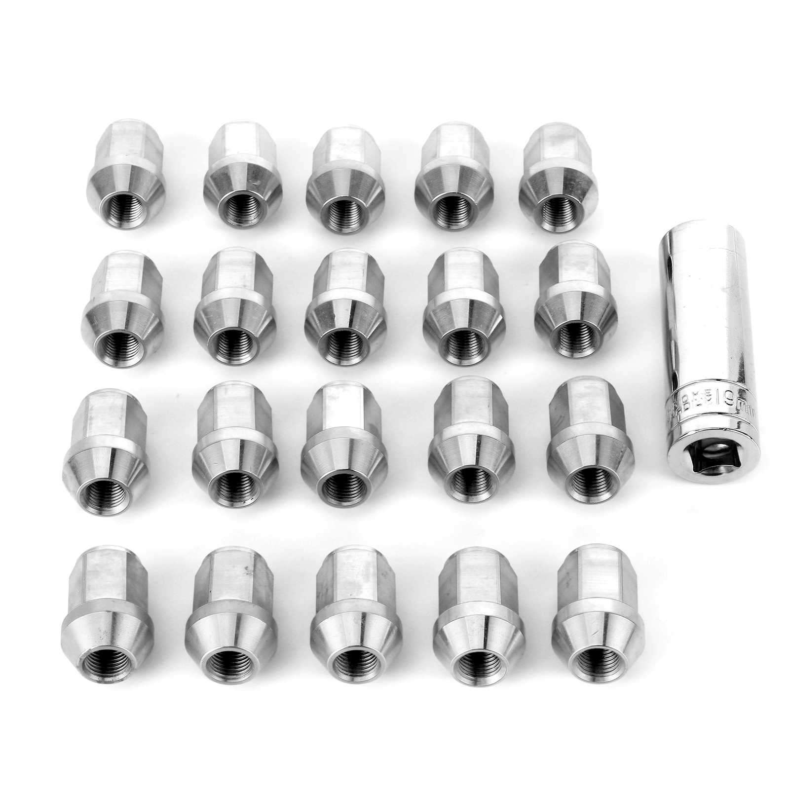 M12x1,25 Radmuttern Aus Edelstahl, 20er-packung Mit Schlüssel, Nicht Universell, Für Autotuning, Praktische Befestigung Für Felgen.