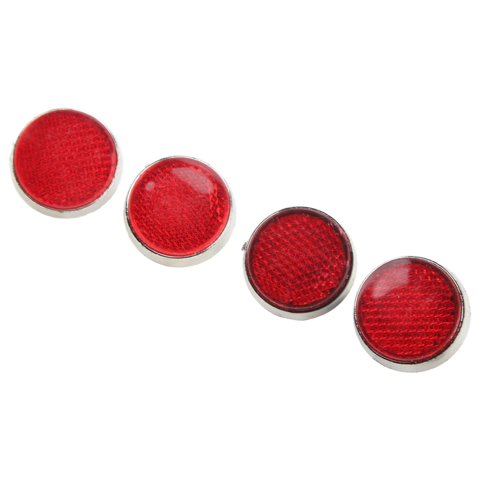 4x Runde 42mm Hochleistungs-reflektoren, Wasserdicht, Rot, Für Bessere Sichtbarkeit, M6, Für Motorrad, Quad, Roller, Fahrrad
