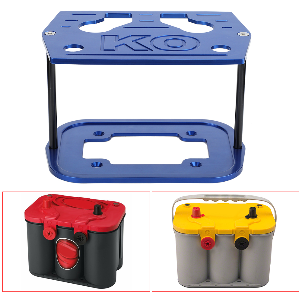 Edelstahl-batteriehalterung Für Optima 34/78 Batterie, Rot, Gelb, Blau