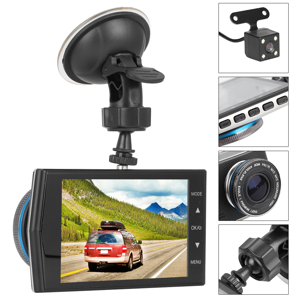 4-zoll-auto-fahrrekorder Mit Touchscreen, Integriertem G-sensor Und Mov-videoformat – Dashcam