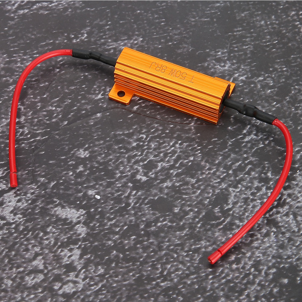 2 X 50w 8ohm Lastwiderstände Für Led-blinker, Anti-blink-funktion, Fehlerfreie Glühlampeninstallation, Kfz-signalisierung