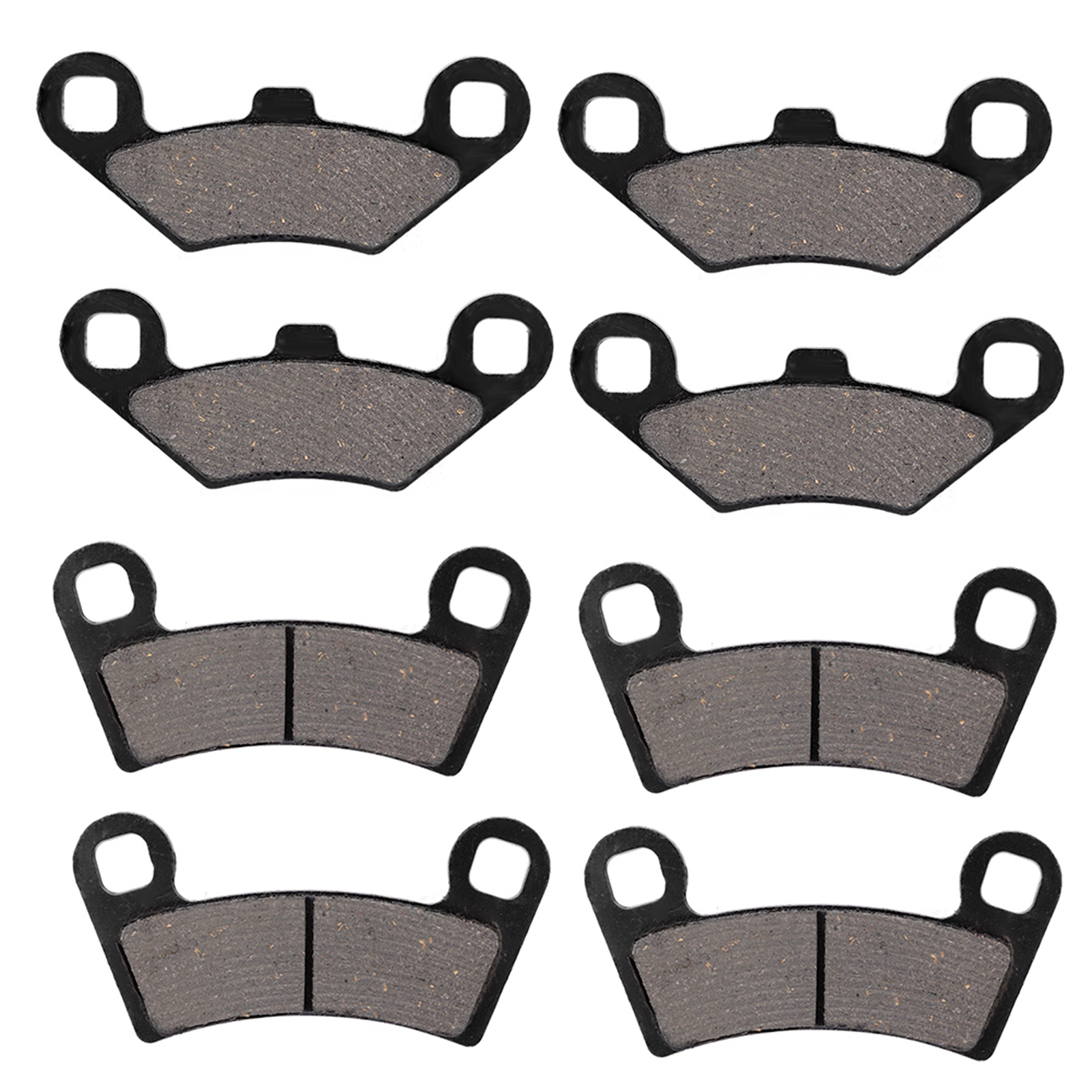 Satz Mit 8 Bremsbelägen Für Vorder- Und Hinterachse Für Polaris Rzr 800 570 (2008-2015), Hochwertige Beläge, Utv-kompatibel, Einfacher Austausch.