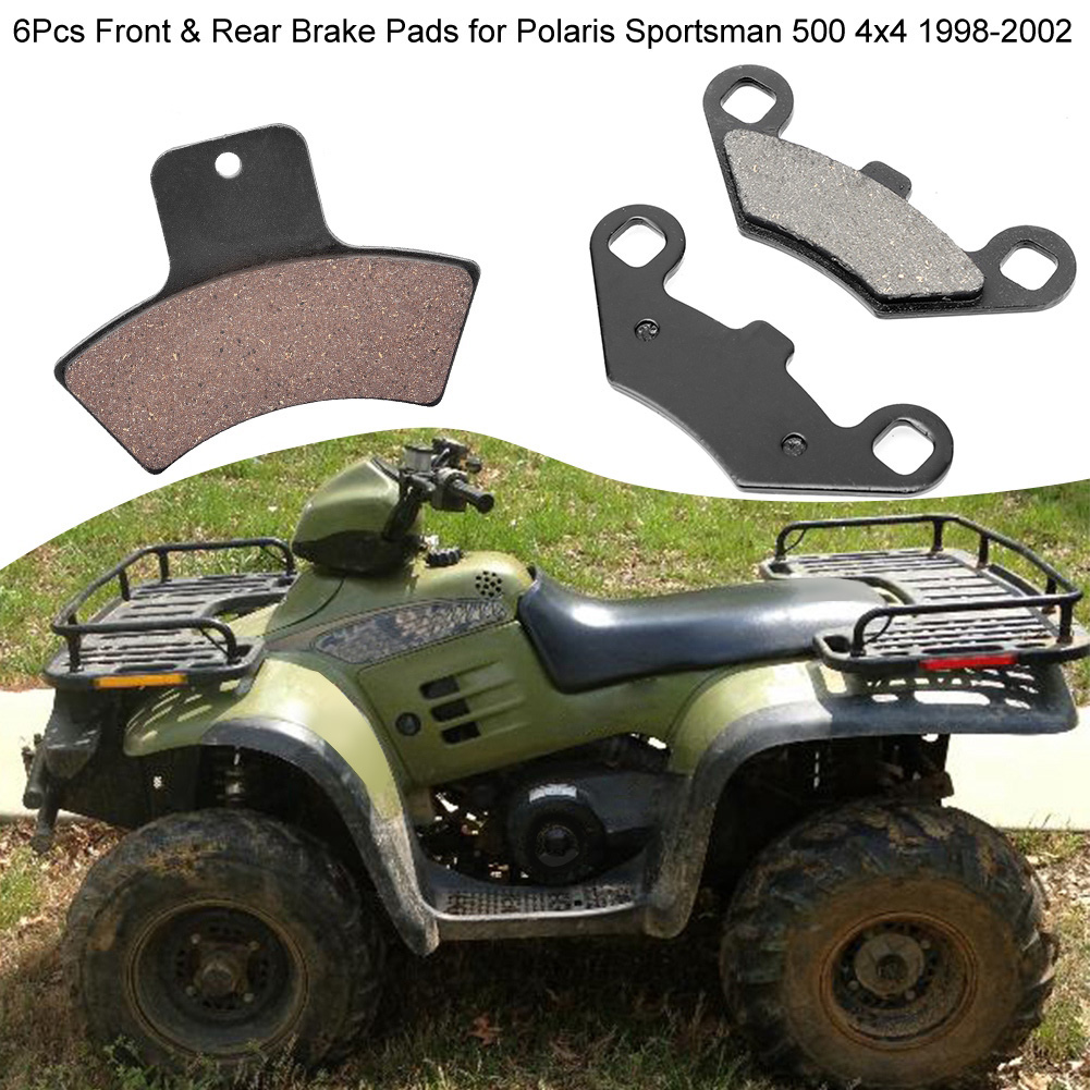 Satz Mit 6 Bremsbelägen Für Vorder- Und Hinterachse Für Polaris Sportsman 500 4x4 (1998–2002), Hochleistungs-ersatzset