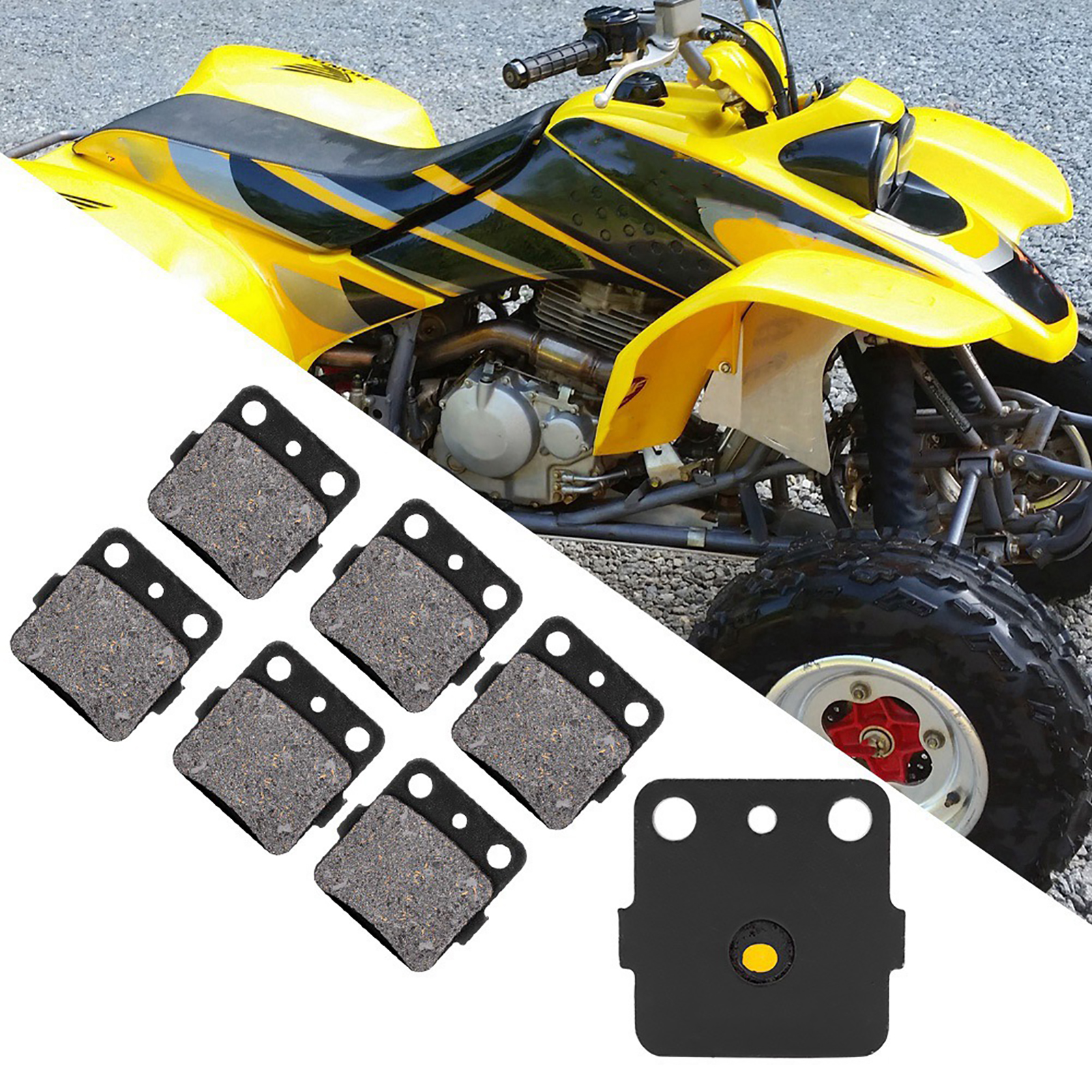 Satz Mit 6 Bremsbelägen Für Vorder- Und Hinterachse Für Trx400ex, Trx400x, Sportrax 9914, Komplettes Hochleistungs-set
