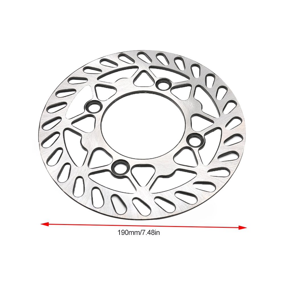 190-mm-bremsscheiben (vorne Und Hinten) Für 50-160 Cm³ Motocross- Und Pitbikes, Sdg-bremsscheiben, Kompatibel Mit 3-loch-felgen, Hohe Leistung, Langlebiger Stahl