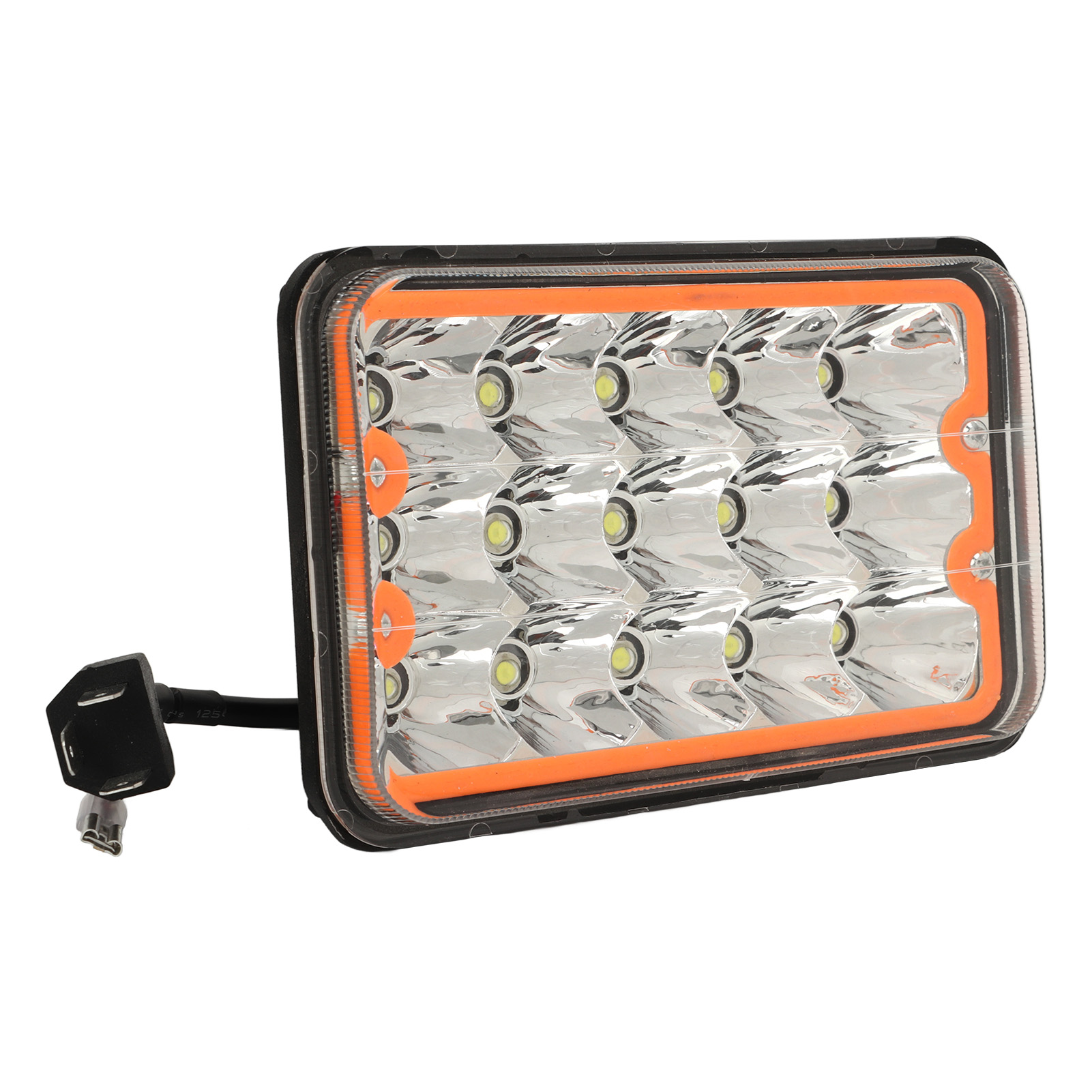 45-w-led-scheinwerfer, 5 Zoll (12,7 Cm) Quadratisch, Mit Cob-blende, Fern- Und Abblendlicht Für Lkw Und Fahrzeuge Mit Versiegelten Scheinwerfern