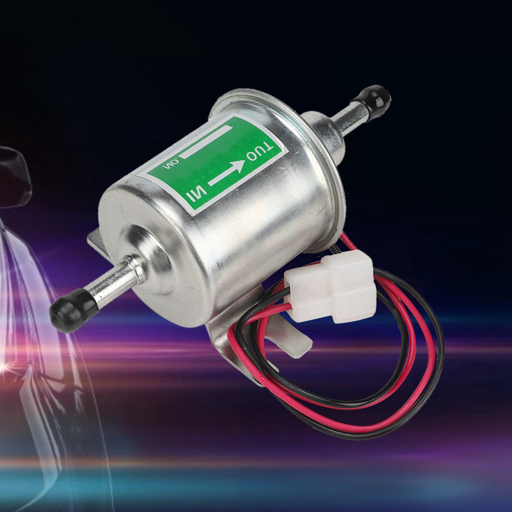 Universelle 24-v-elektrokraftstoffpumpe Für Auto/boot, Inline-kraftstofffilter Für Benzin Und Diesel, Silbernes Ersatzteil