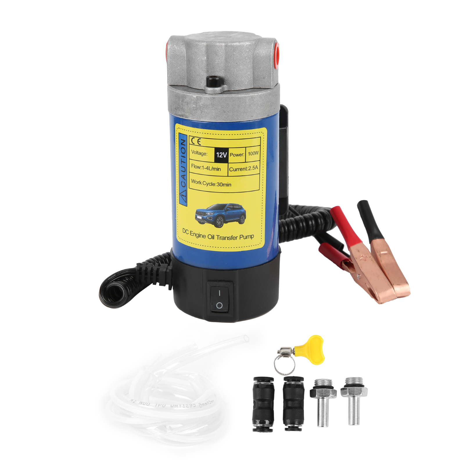 12v 100w Ölförderpumpe, 1-4l/min, Flüssigkeitsabsauggerät Für Ölwechsel An Autos, Motorrädern Und Booten