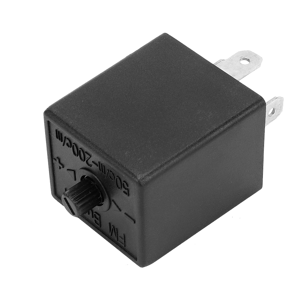 3-poliges, Frequenzeinstellbares Led-blinkerrelais Für Motorräder, Universelles Blinkrelais Für Blinker, Kfz-signalisierung, Eingebauter Widerstand, 12 V, Motorradkompatibel