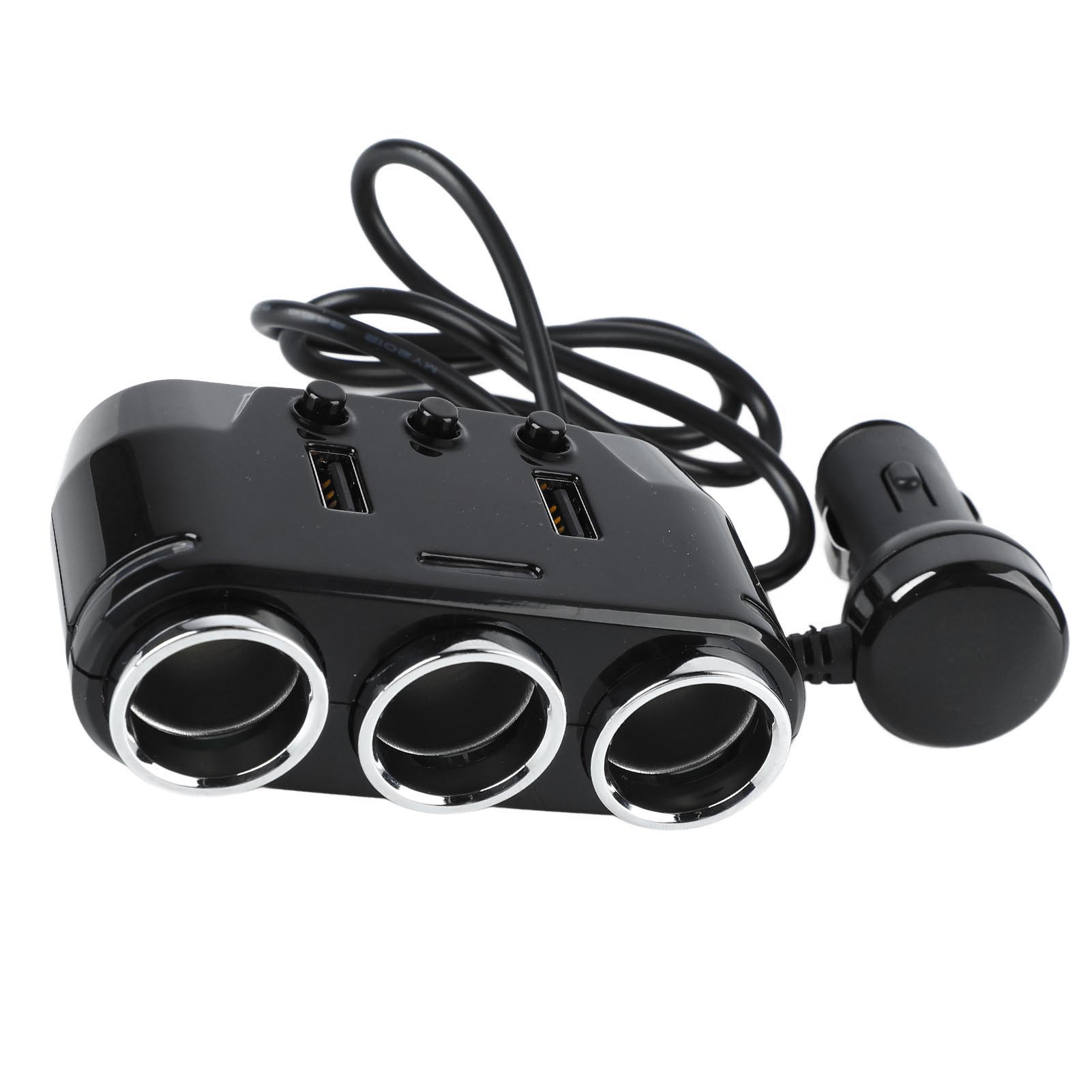 12v Auf 24v Zigarettenanzünderadapter, Robuster Und Langlebiger 3-fach Kfz-splitter, Lange Lebensdauer, Kfz-ladegerät Mit Mehreren Steckdosen.