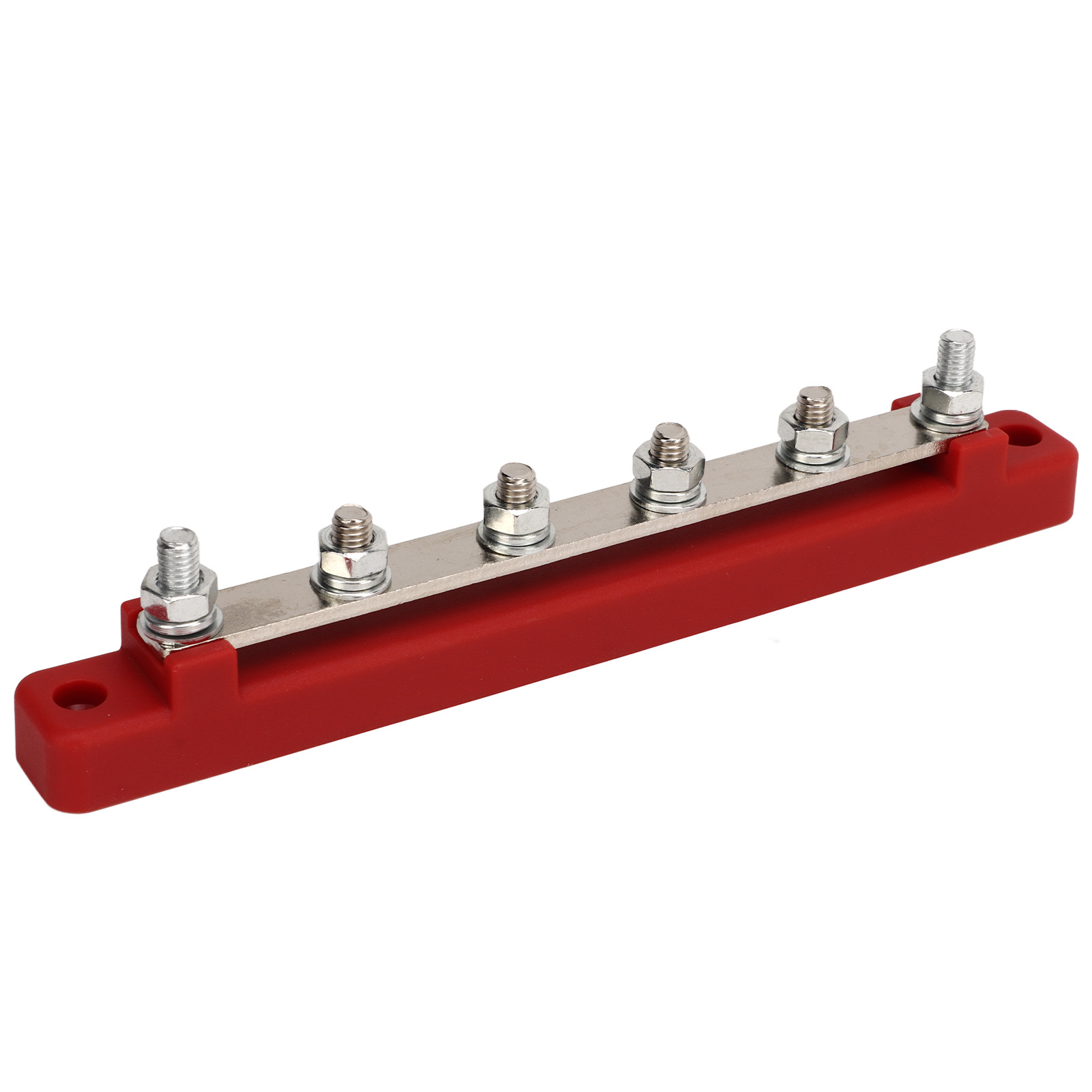 6-poliger M6-stromverteilerblock, 150 A Dc 12–48 V Verteilerleiste Für Auto/boot, Rot