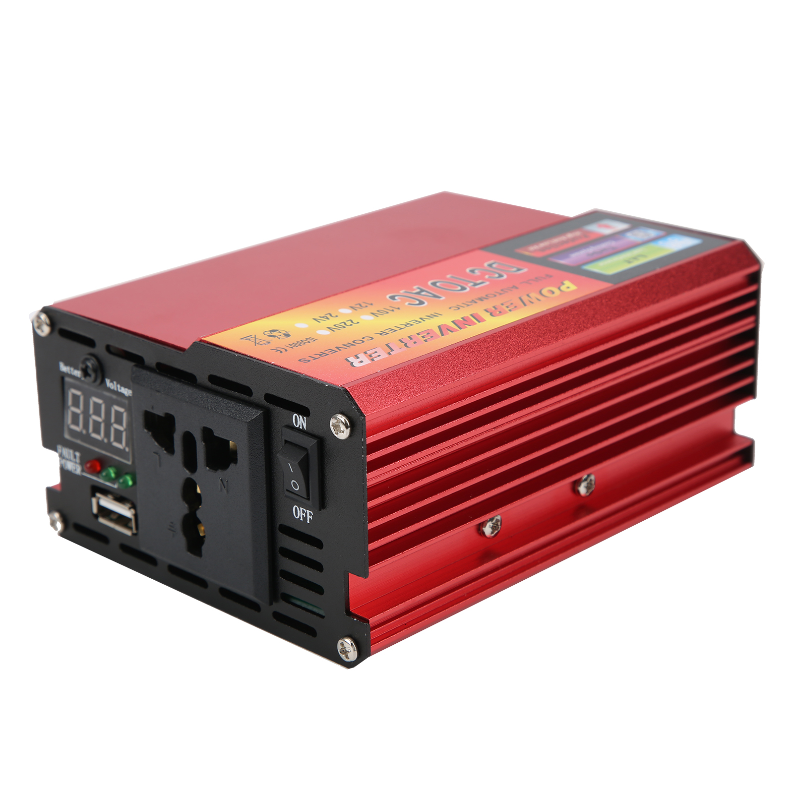Tragbarer 500-w-wechselrichter Mit Modifizierter Sinuswelle, 12-v-dc-zu-110-v-ac-wandler Mit Usb-ladeanschluss, Mehrfachem Schutz, Intelligentem Ladegerät Für Auto Und Outdoor-einsatz