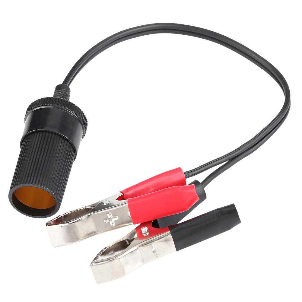 12-v-zigarettenanzünderanschluss Mit Batterieklemmen, Zubehörsteckdosenadapter, Kfz-anschlussklemmen, Universelles Zusatzladegerät