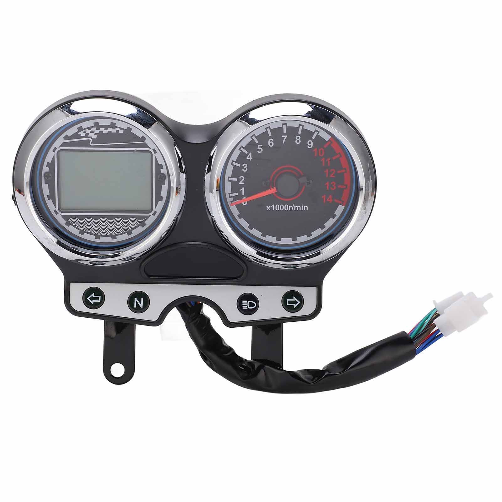 12v Motorrad-lcd-tachometer, Drehzahlmesser, Kilometerzähler, Ganganzeige Für Suzuki En125-3f En150 2012-2016